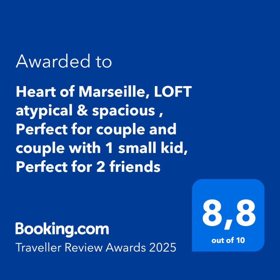 Heart Of Marseille, Loft Atypical & Spacious , Perfect For Couple And Couple With 1 Small Kid, Perfect For 2 Friends 외부 사진